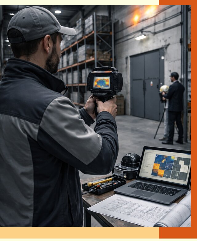 Тепловизионное обследование склада в Павловском Посаде от 6605 руб. | ТепломастерПвл