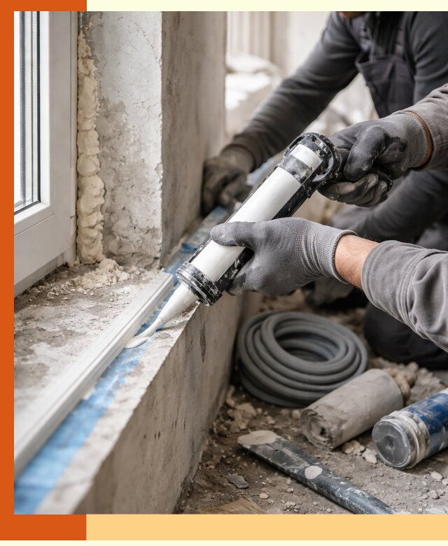 Герметизация стыков и примыканий зданий в Павловском Посаде